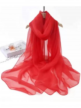 Chiffon Solid Color Fashion Scarf